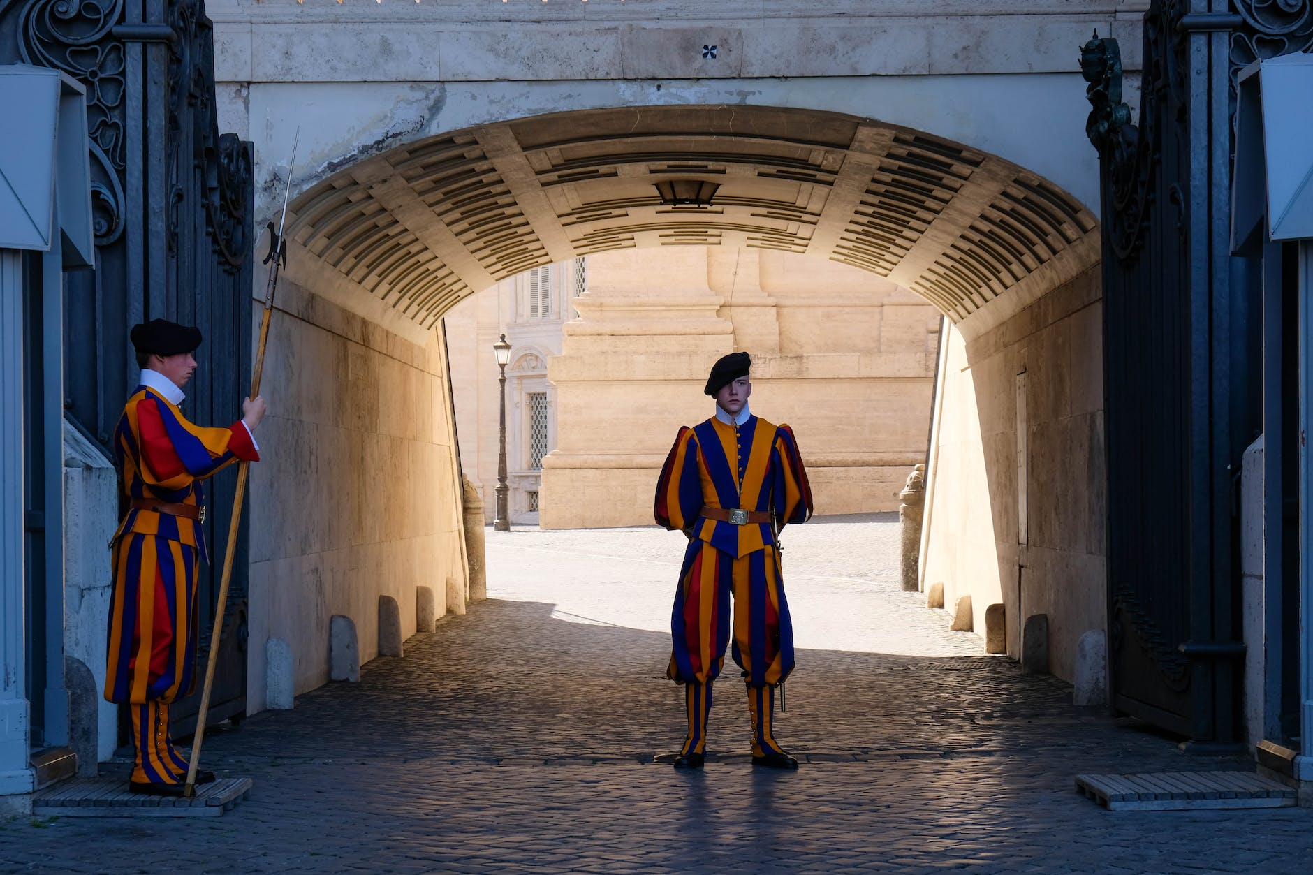 swiss guard in entrance