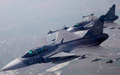 Dübörögnek Kelet Magyarország felett a magyar Gripenek