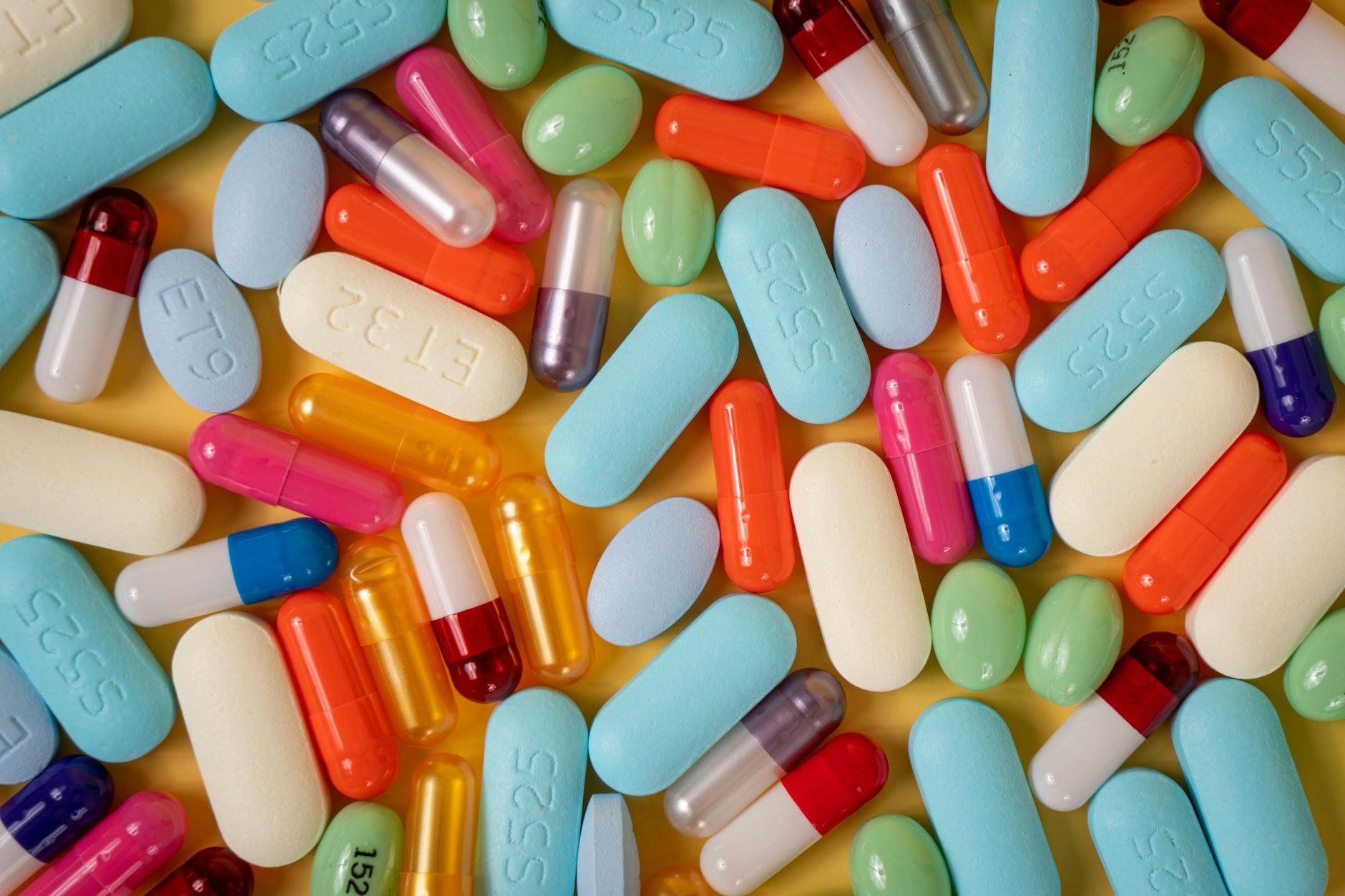 close up shot of medication pills