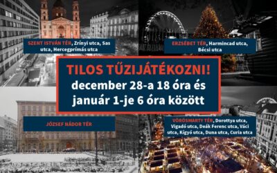 Szilveszterkor tilos lesz tűzijátékozni Budapest négy terén