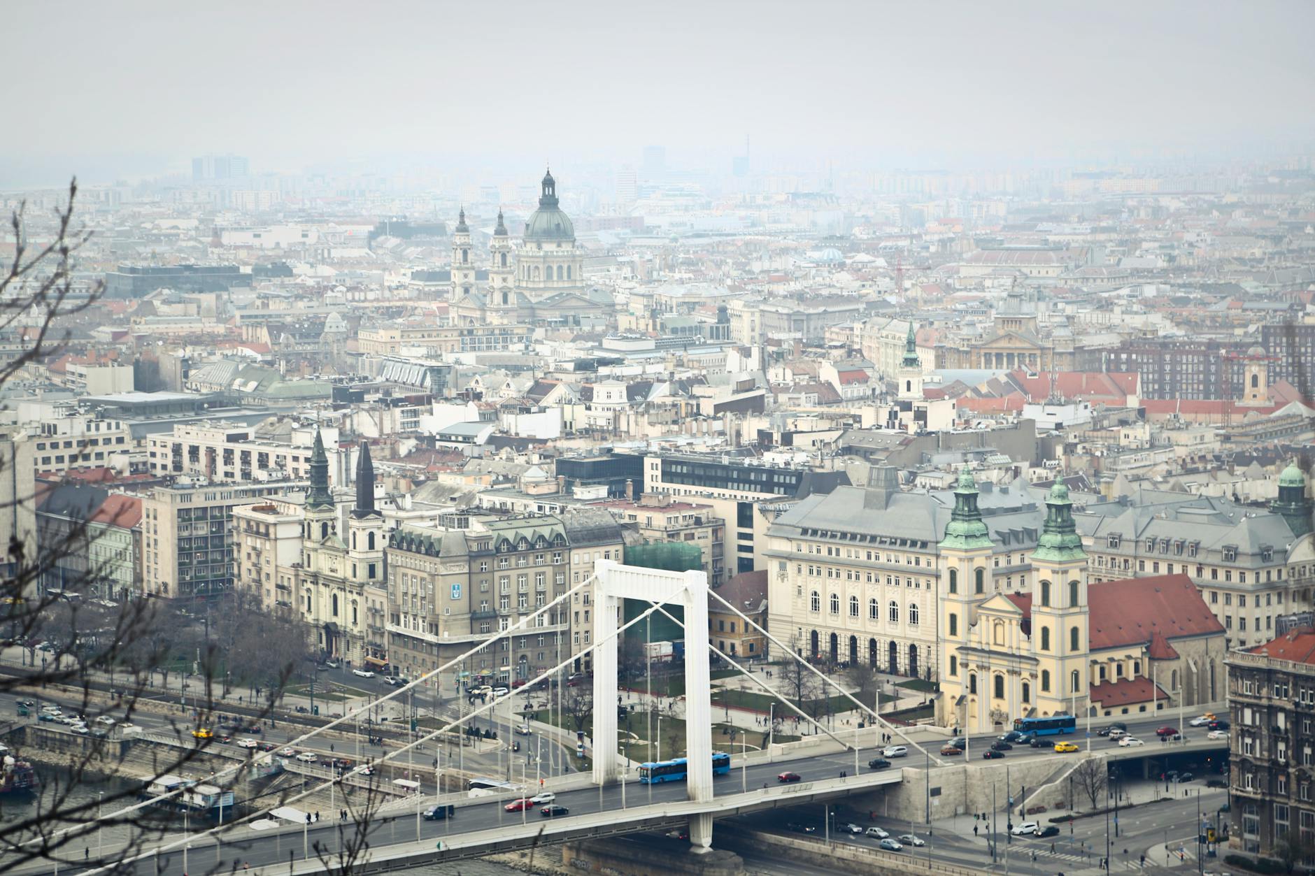 aerial photography of the city