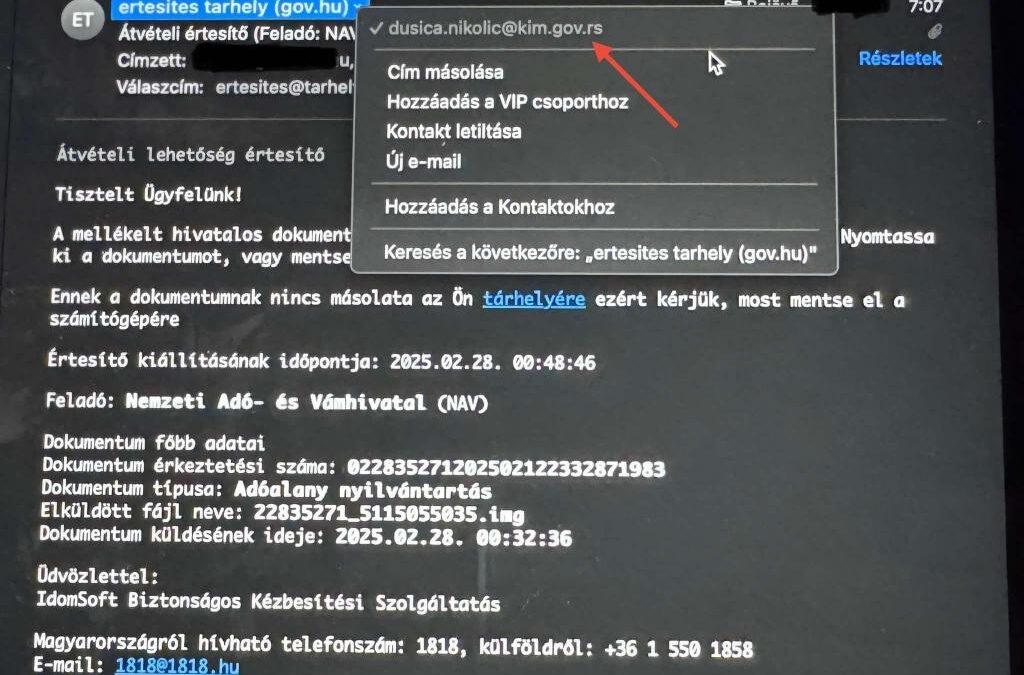 A NAV nem értesít sms-ben senkit, hogy számláit zárolta